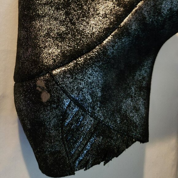 Rampage wedge booties sz 7M black silver good condition ** - Picture 6 of 6
